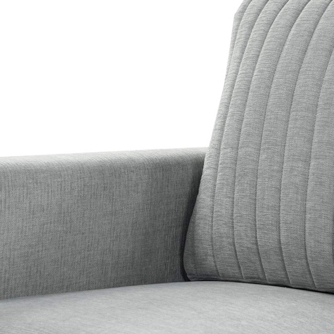 neudot Roman Sofa for Living Room |1 Person Sofa|Premium Fabric with Cushioned Armrest | Solid Wood Frame|1 Seater in Grey Color