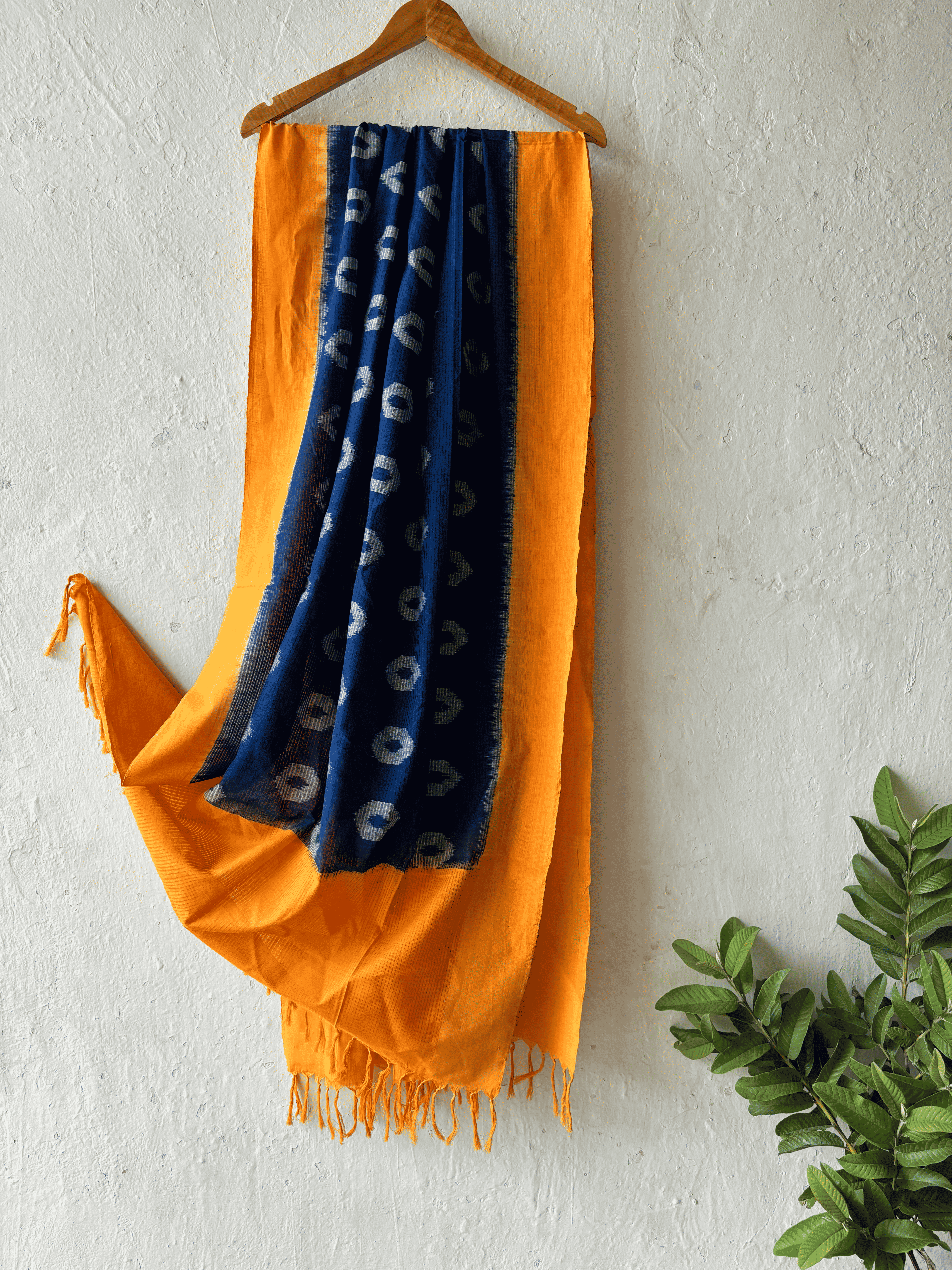 Cotton Missing Weave Donuts Ikat Duppata