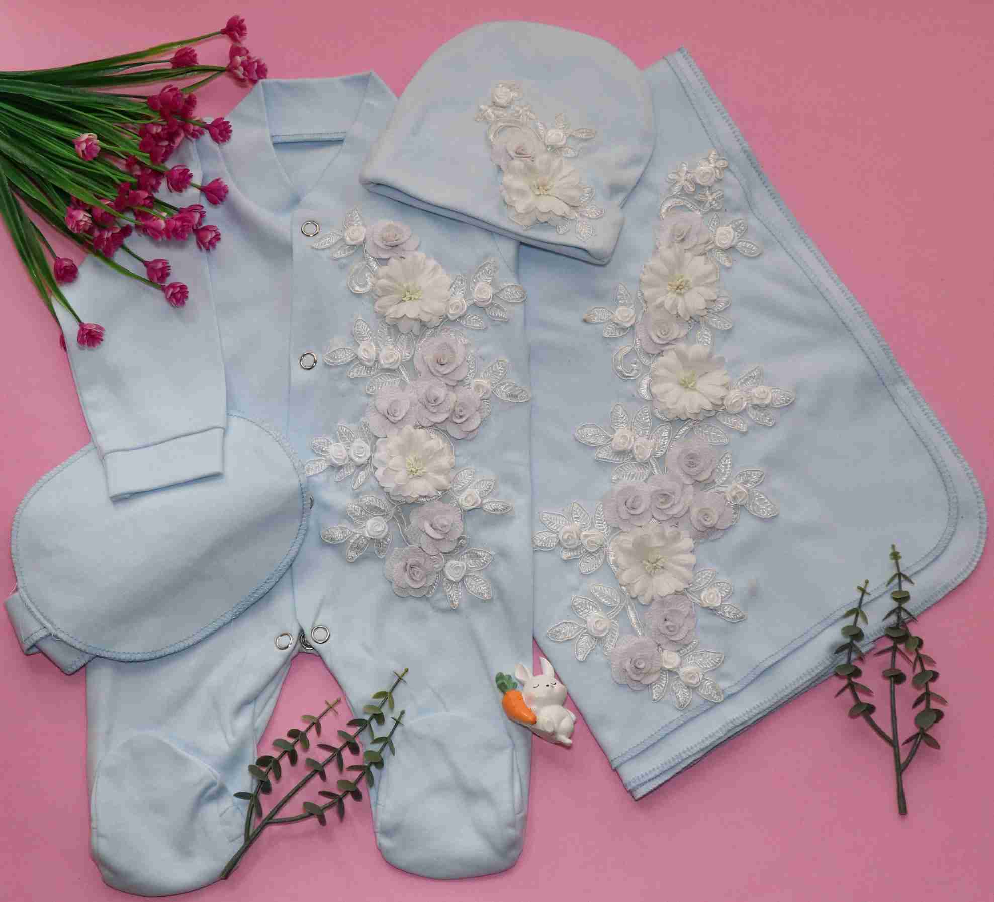 Blossoming Sapphire Romper Set