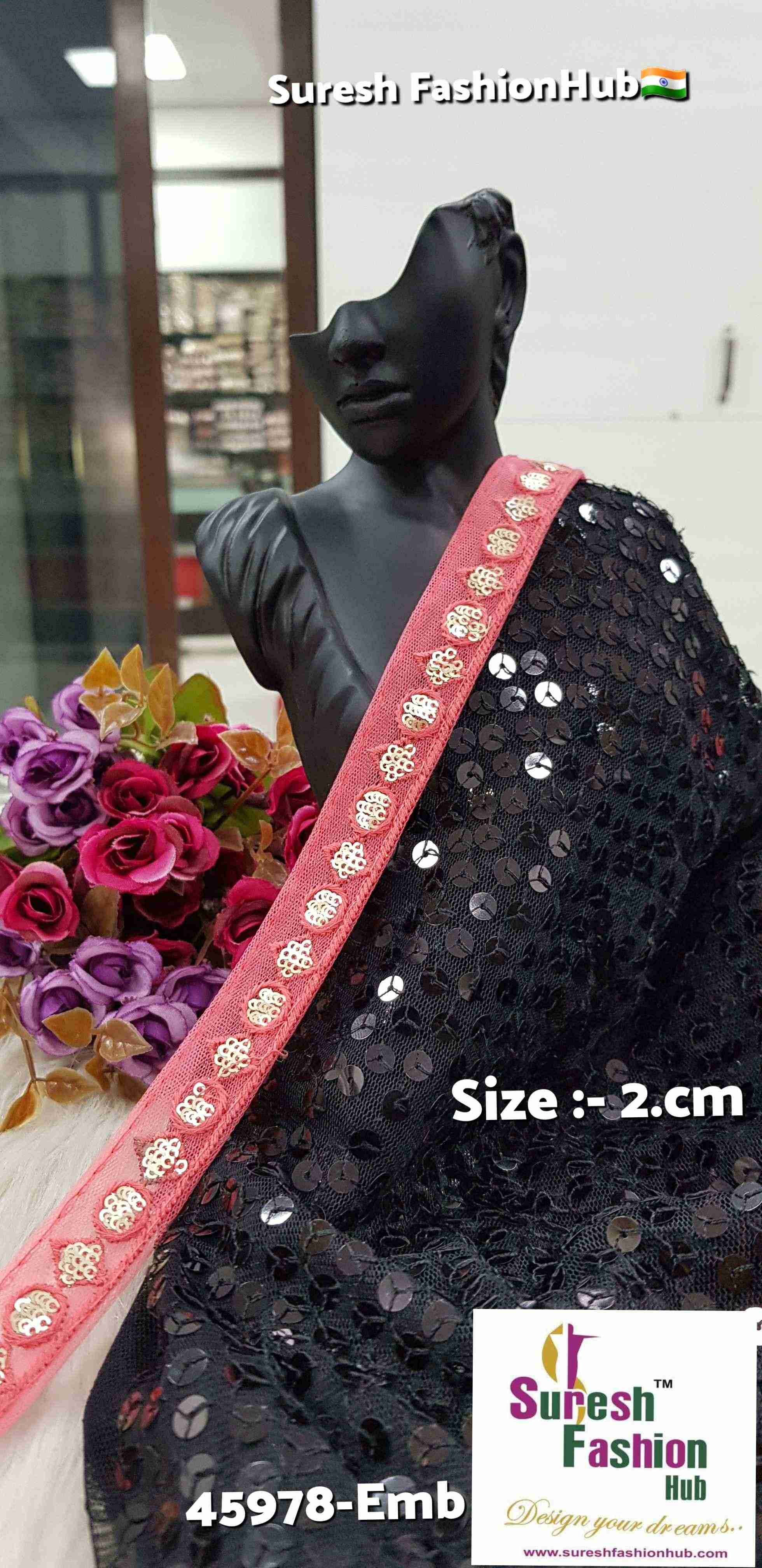 Geometric Pearl Gajri Lace
