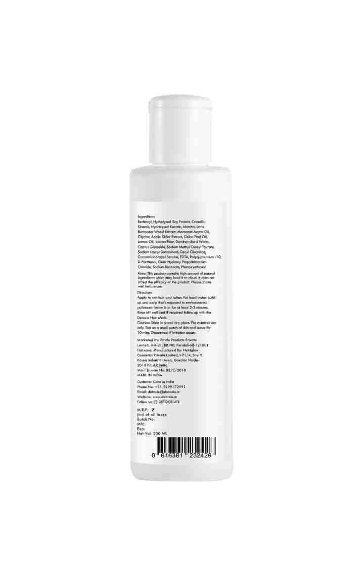 Detoxie - Hard Water Relief & Hair Fall Control Pro Growth Shampoo - 200ml