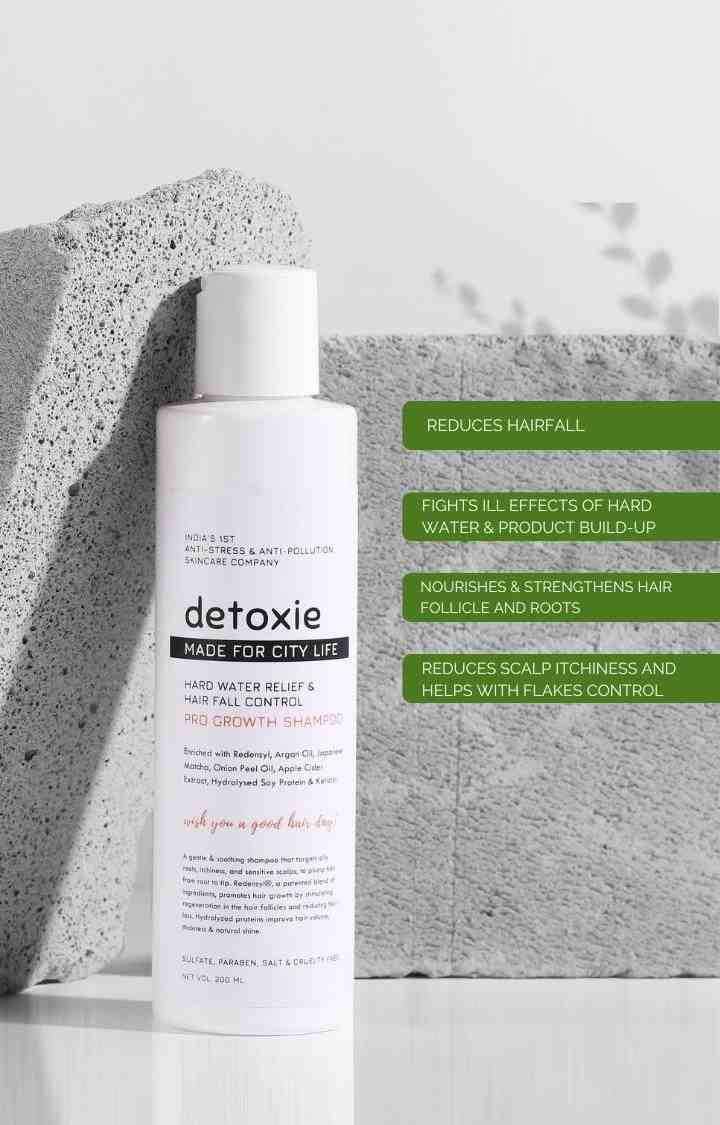 Detoxie - Hard Water Relief & Hair Fall Control Pro Growth Shampoo - 200ml