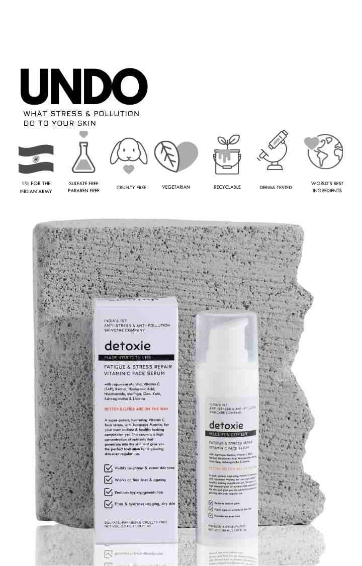 Detoxie - Fatigue & Stress Repair Vitamin C face Serum - 30ml