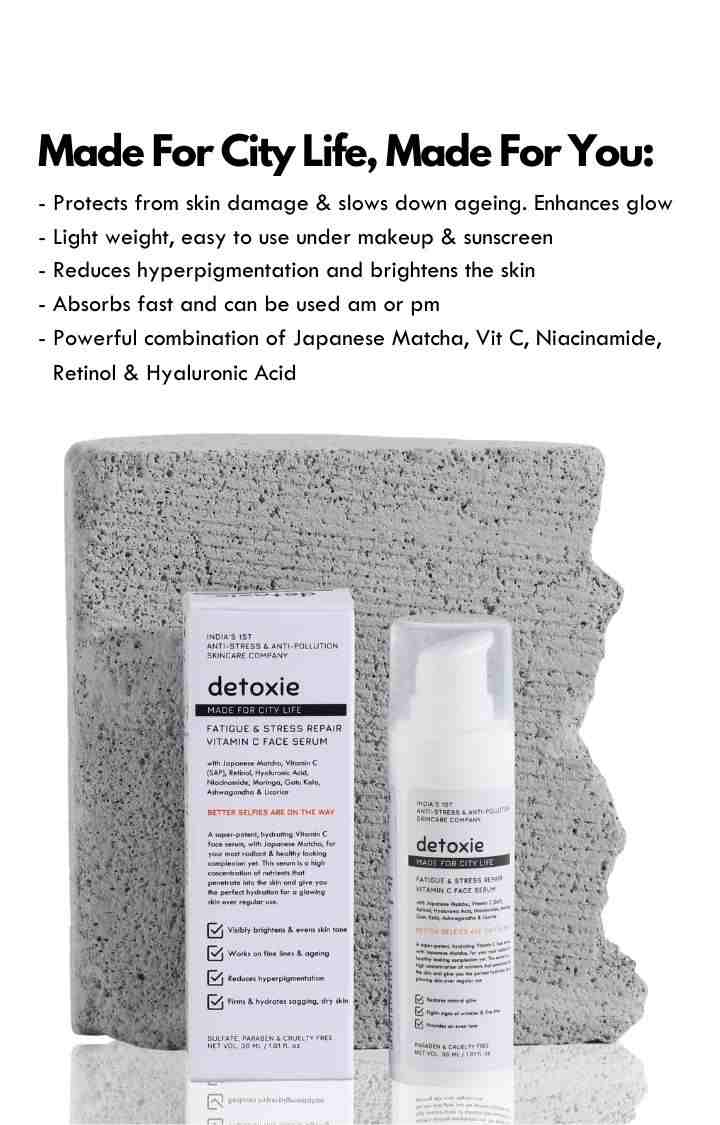 Detoxie - Fatigue & Stress Repair Vitamin C face Serum - 30ml