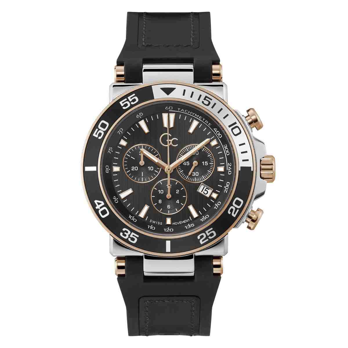 One Sport Black Genuine Leather Analog Watch