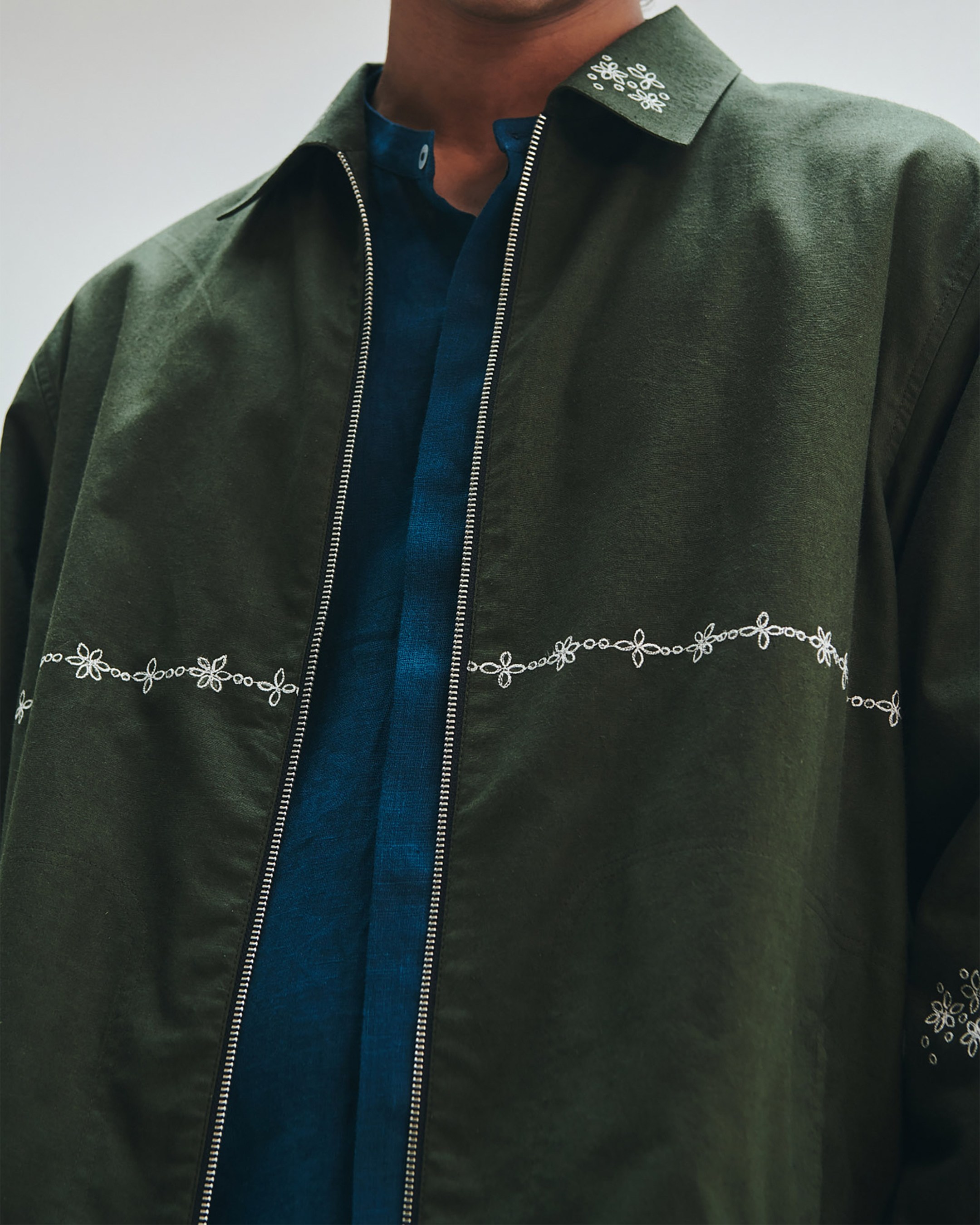 Pine Co-linen Men's Track Jacket
