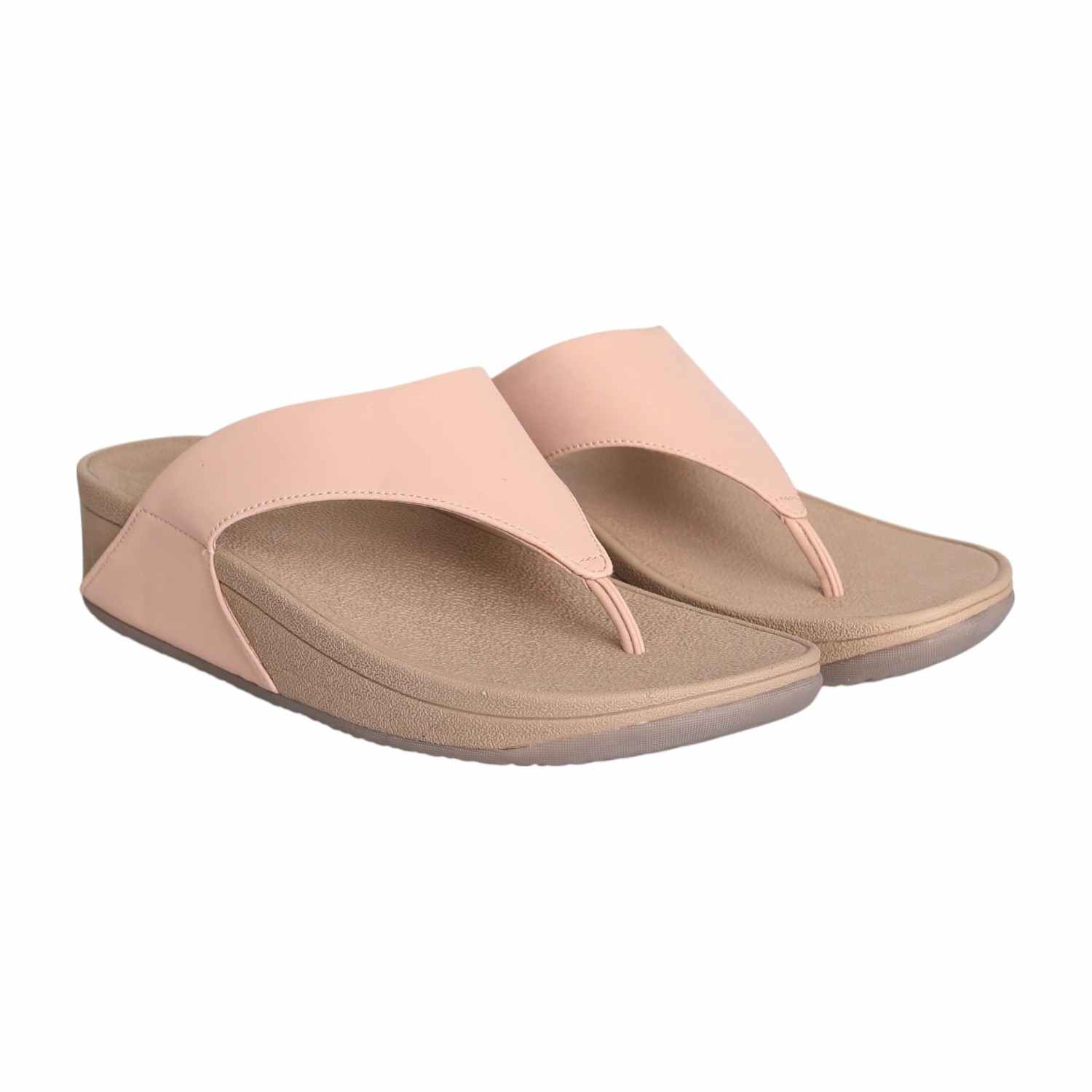 Women Peach Comfort Thong Slip-ons