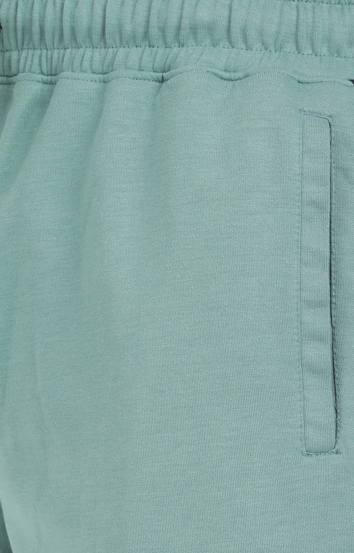 JadeBlue | JB-SH-902C EVER GREEN Men's Green Cotton Solid Shorts 3
