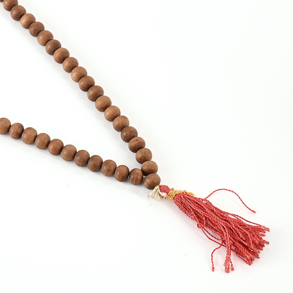 Shiv Ratan Kendra 100% Natural Yellow Chandan Mala for Prayer II 35-40 CM Length II Weight: 20-25 Grams II