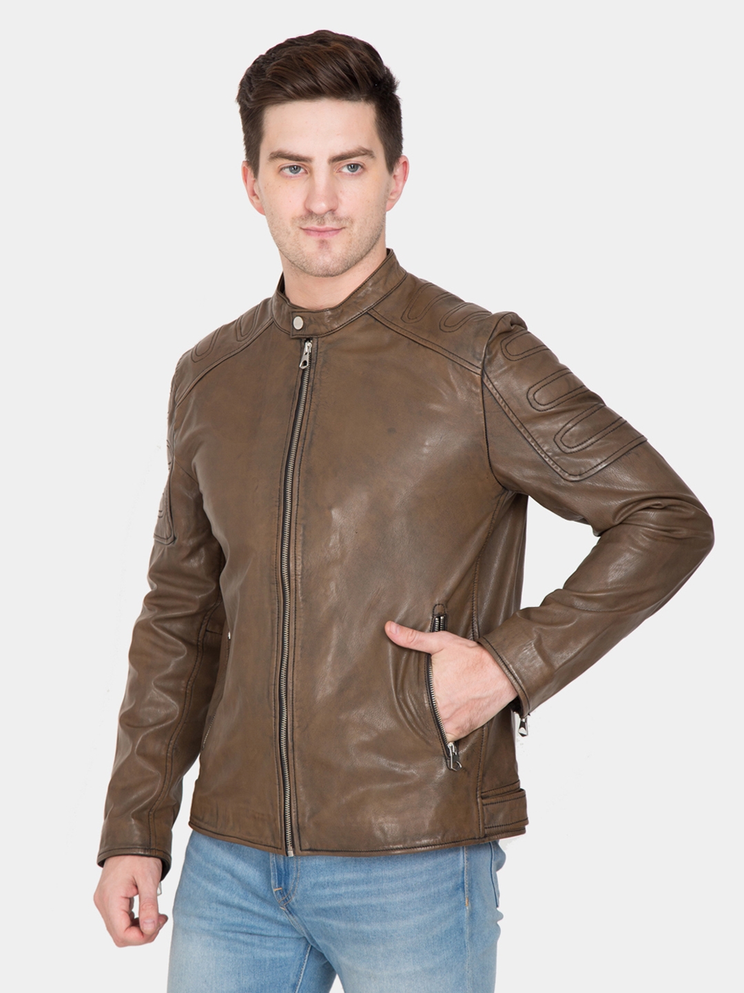 Justanned | JUSTANNED CAROB TAN LEATHER JACKET 2