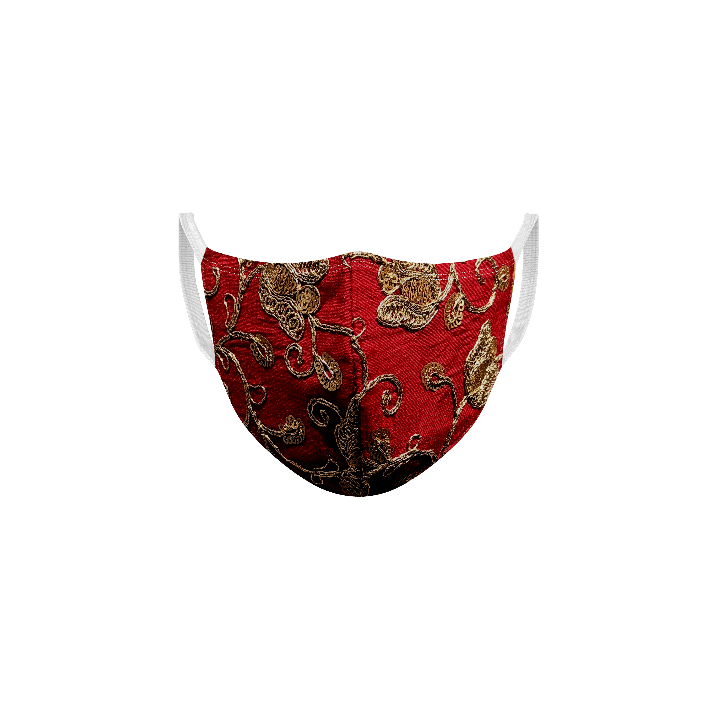 Ethnicity | Ethnicity Red_Beige pack of 2 Women fashion mask 1