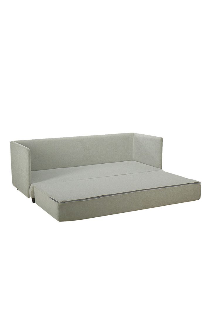 neudot Show Fabric Pull-Out Sofa Cum Bed for Living Room | 3 Seater Sofa Bed for Drawing Room & Bedroom|Diwan| Misty GreyColour