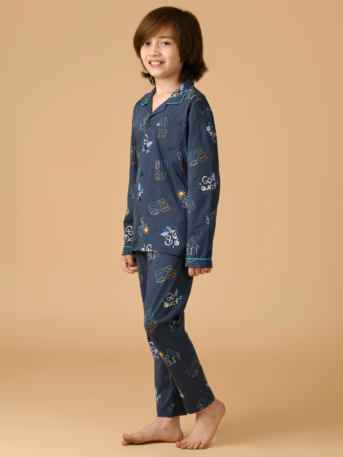ALBION PREMIUM BOYS BLUE NIGHT SUIT