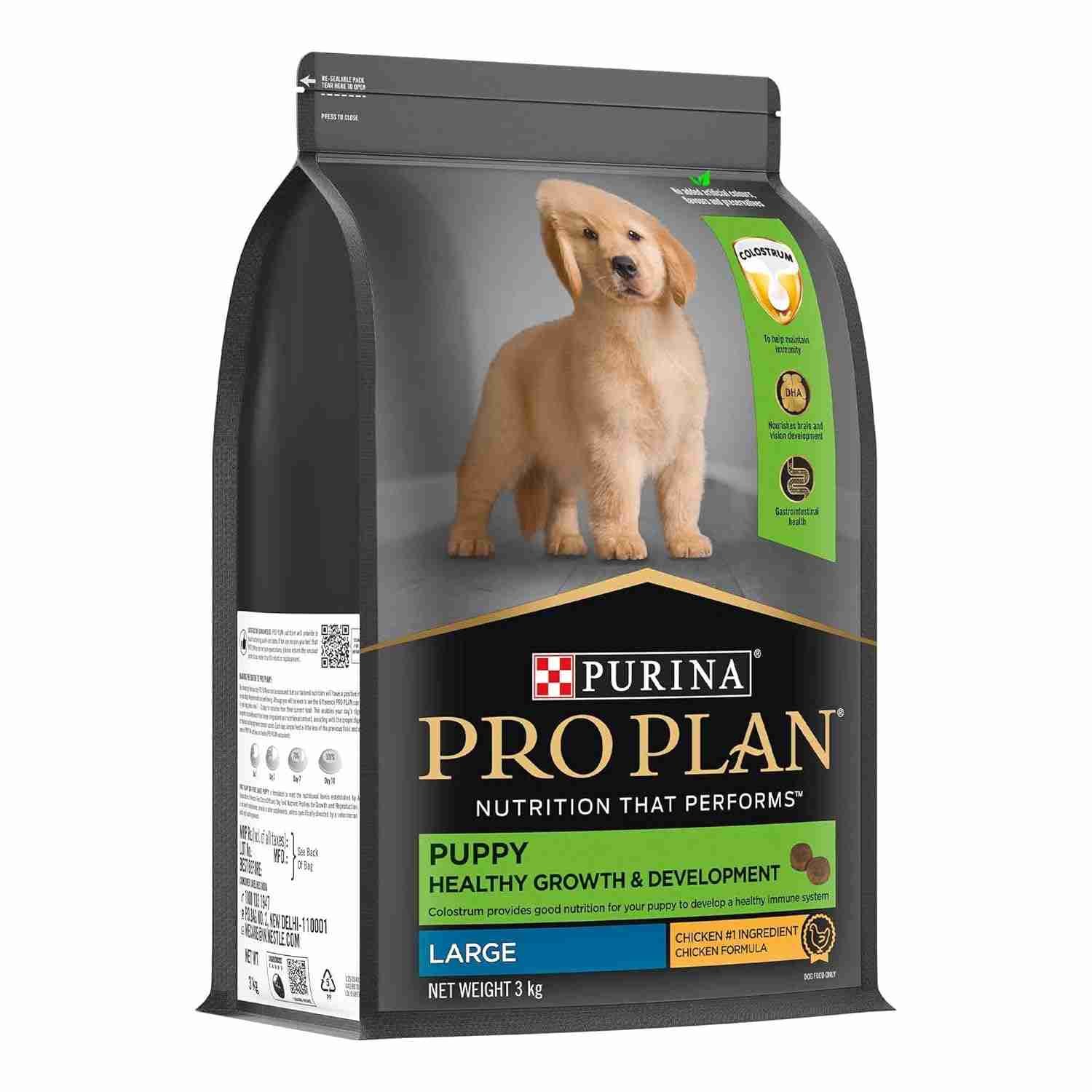 Purina Pro Plan Chicken Large Breed Puppy Dog Dry Food 3kg