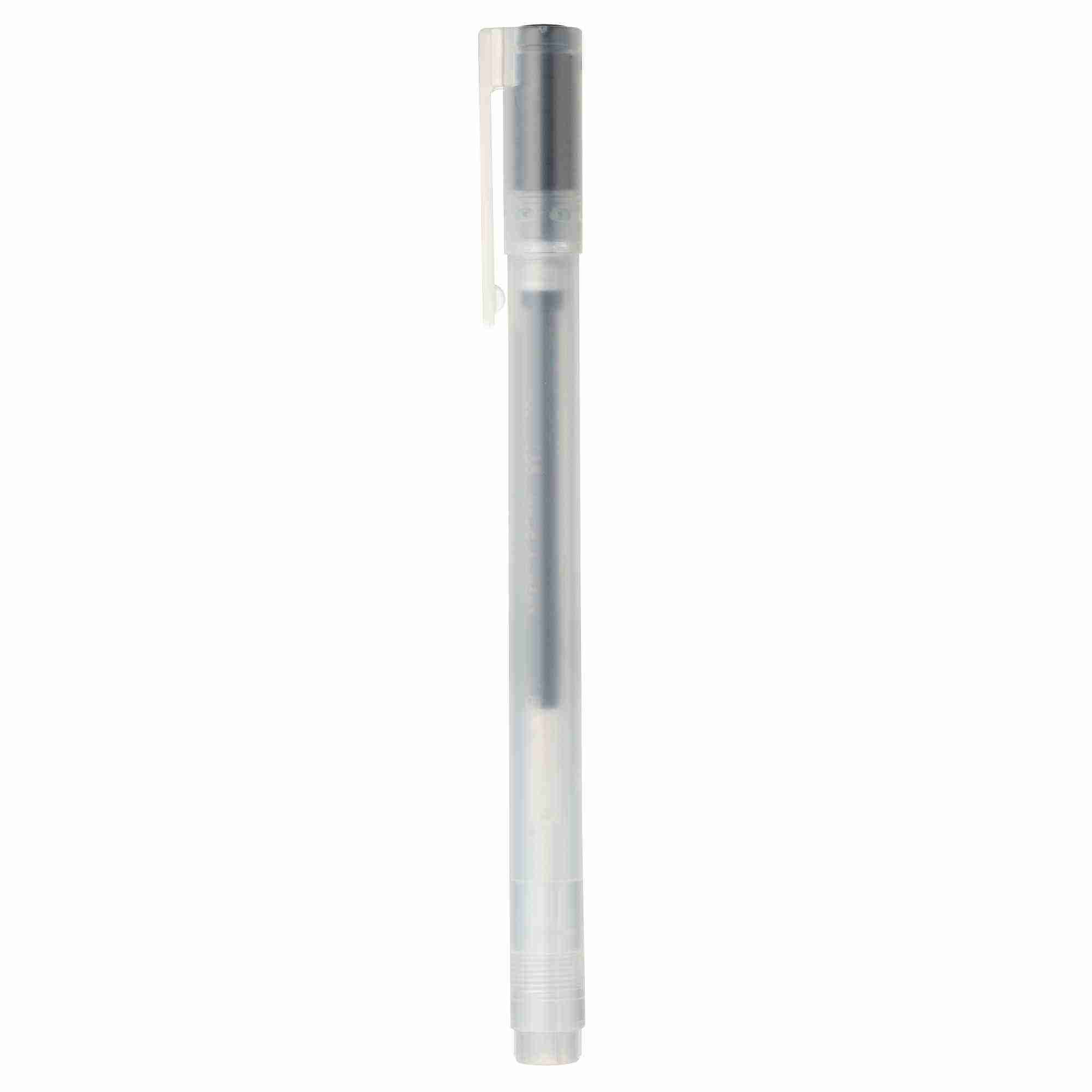 GEL INK BALLPOINT PEN CAP TYPE SET 10 0.38 BLACK
