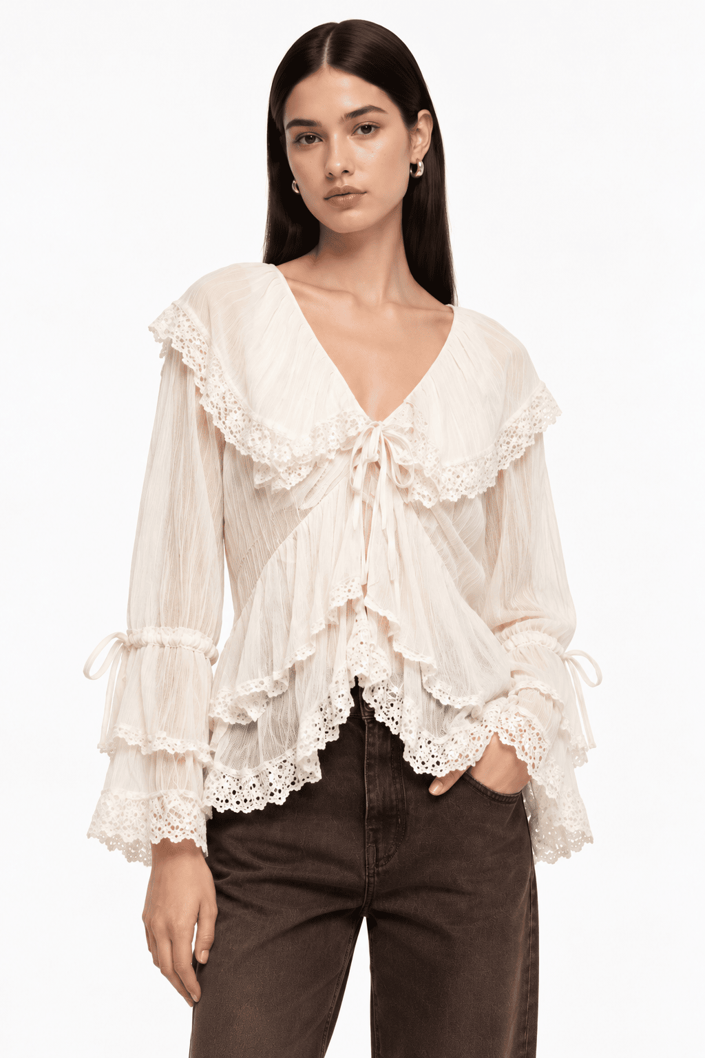 Alena Ruffle Top