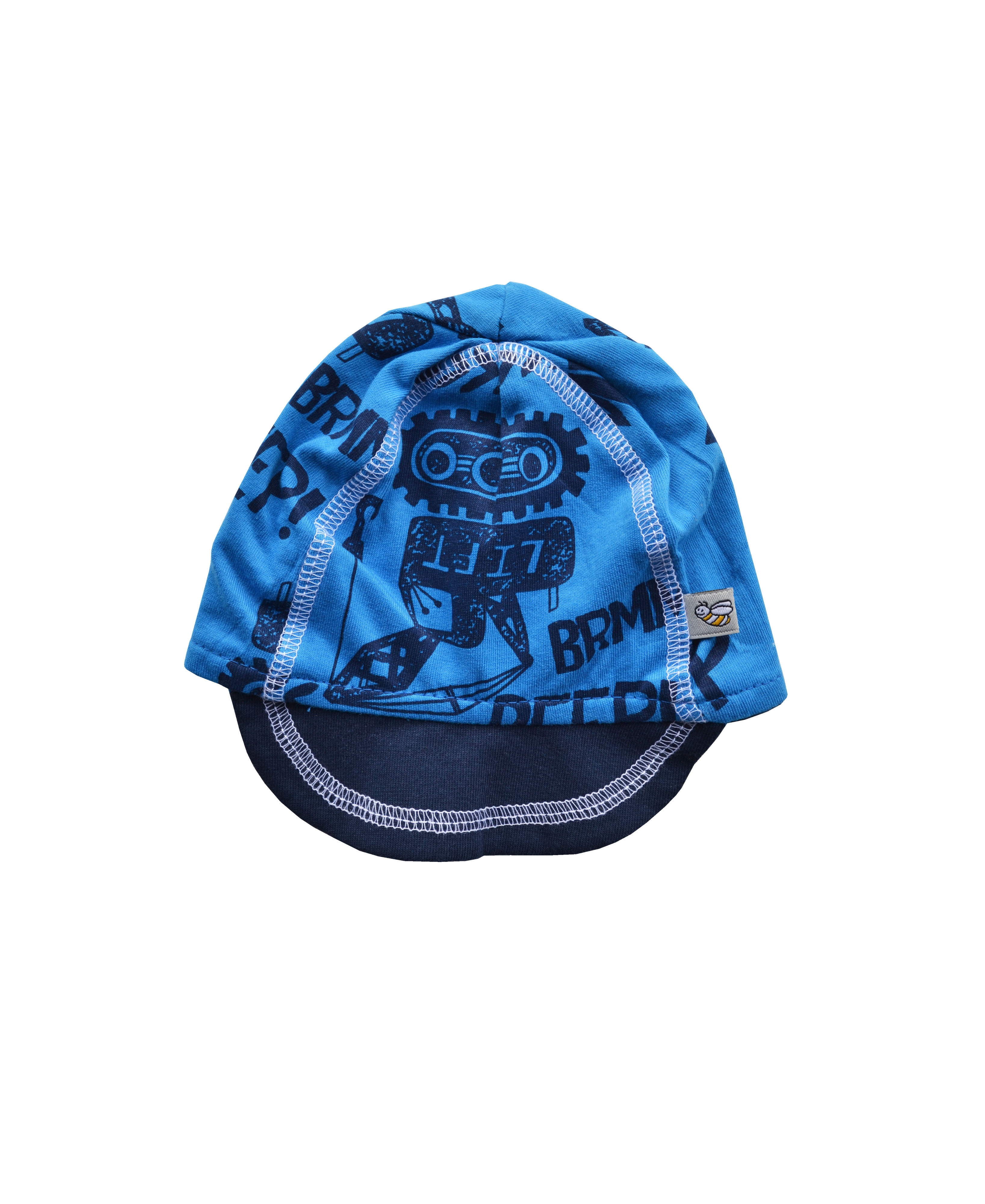 Babeez | Allover Print On Navy Cap (100% Cotton Single Jersey) undefined