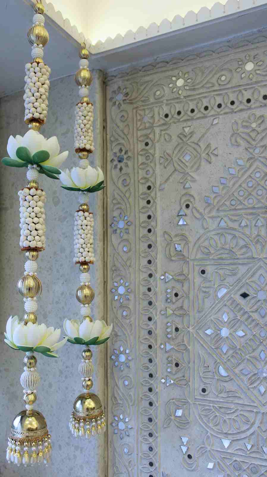 Handcrafted Gota Lace Torans with Crochet Beads
