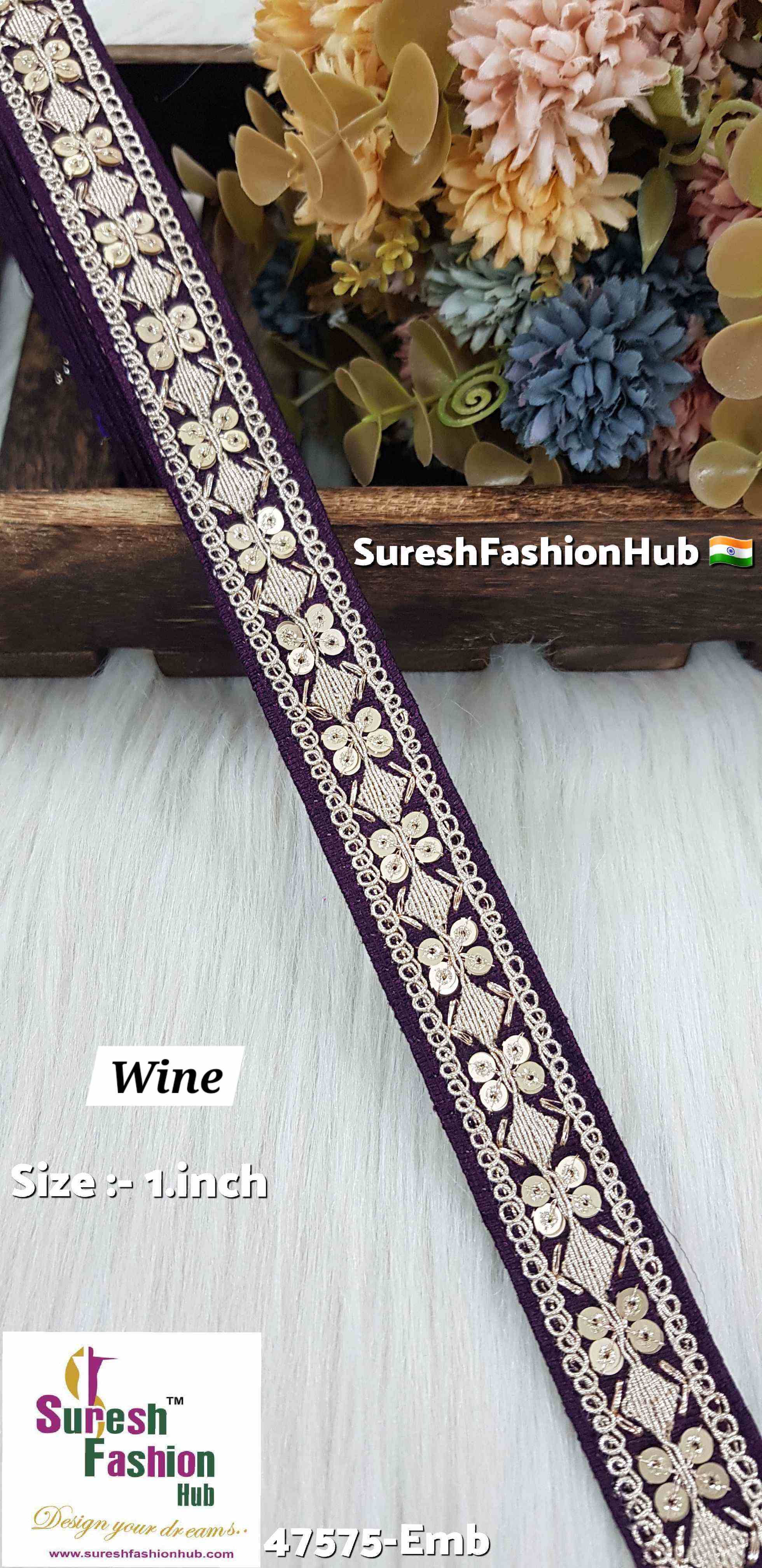 Embroidery  Wine Elegance