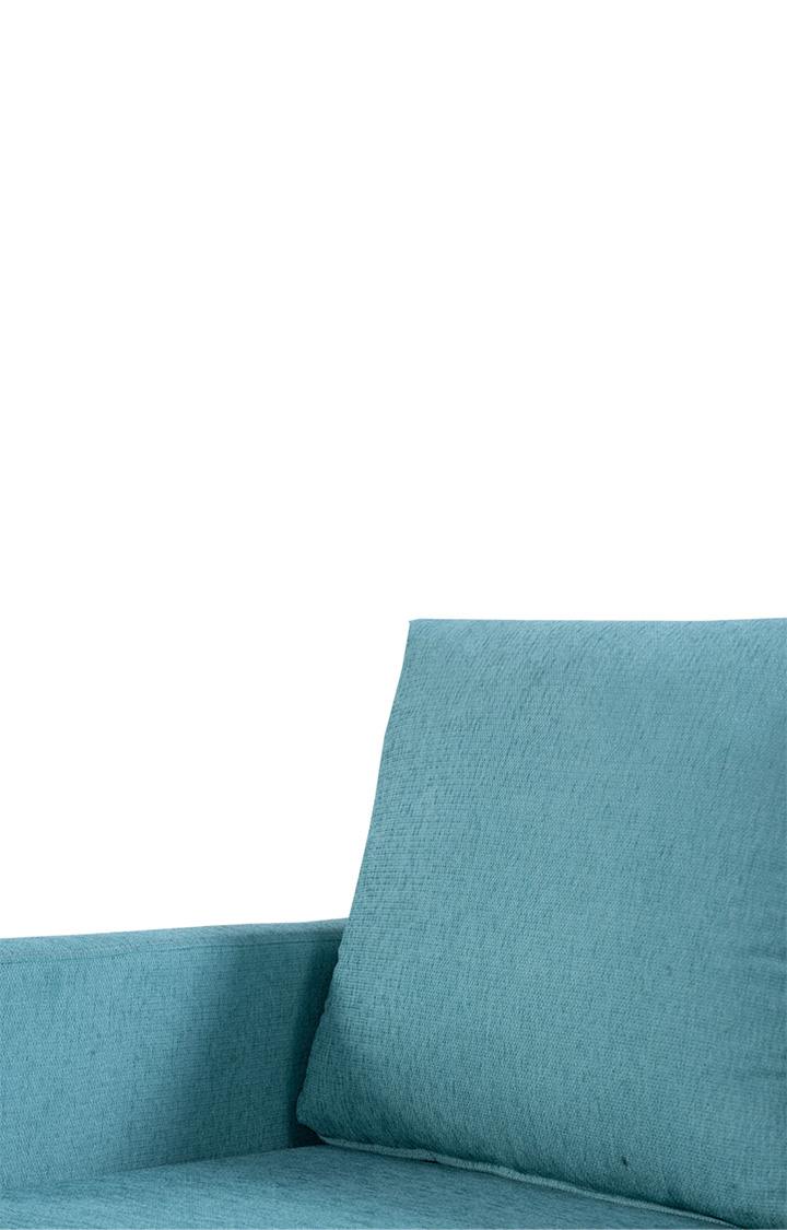 neudot Saya RHS Sectional Sofa for Living Room |4 Person Sofa| Premium Fabric with Cushioned Armrest | 12 Months Warranty| Solid Wood Frame| 4 Seater in Saya Duo Teal Color DIY(Do-It-Yourself)
