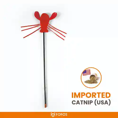 Barkbutler Fofos Wand Moving Lobster Toy for Cats