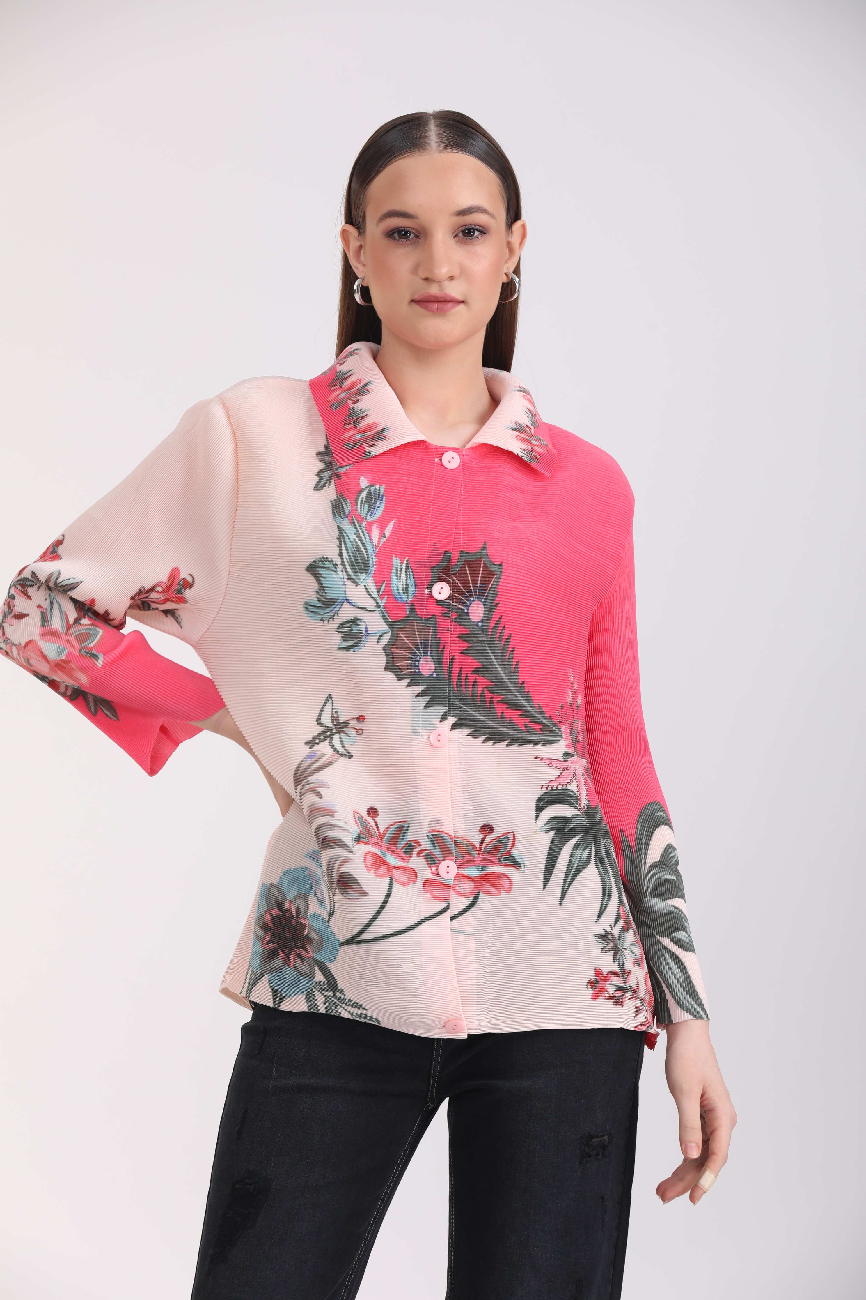 Albion Women Multi Blouson Top