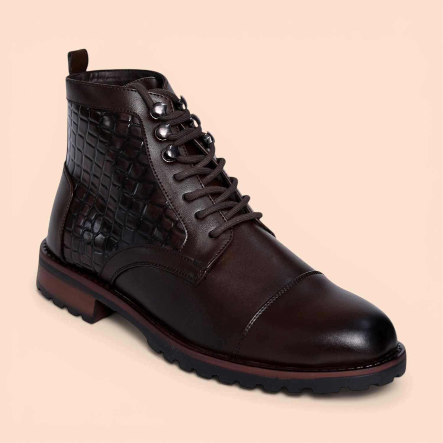 Men Brown Ridgecraft Lace-Up Boots | Centro Shoes & More