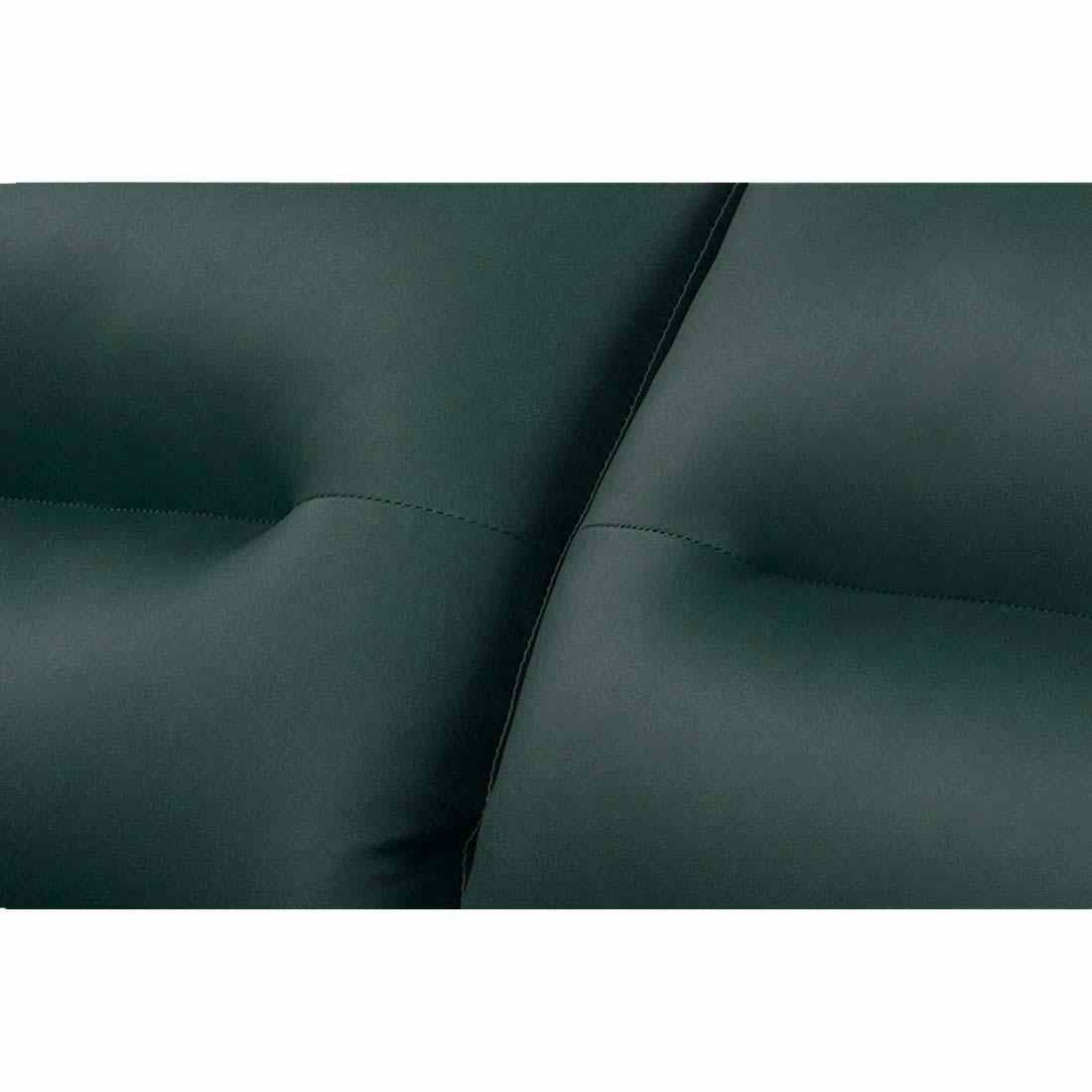 neudot Scott Sofa for Living Room |3 Persons Sofa|Premium Leatherette with Cushioned Armrest | Solid Wood Frame|3 Seater in Castle Green Color
