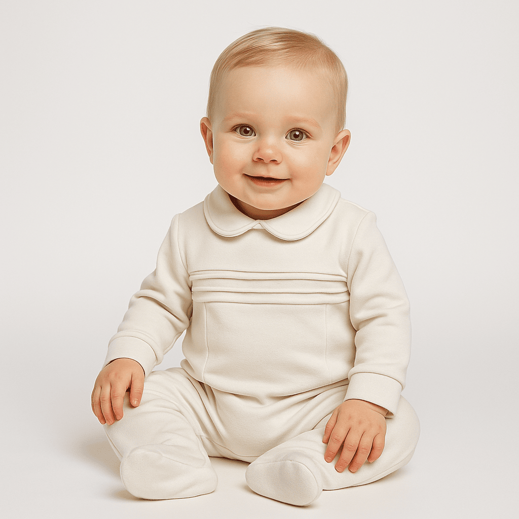 Classic Pinstripe Baby Romper
