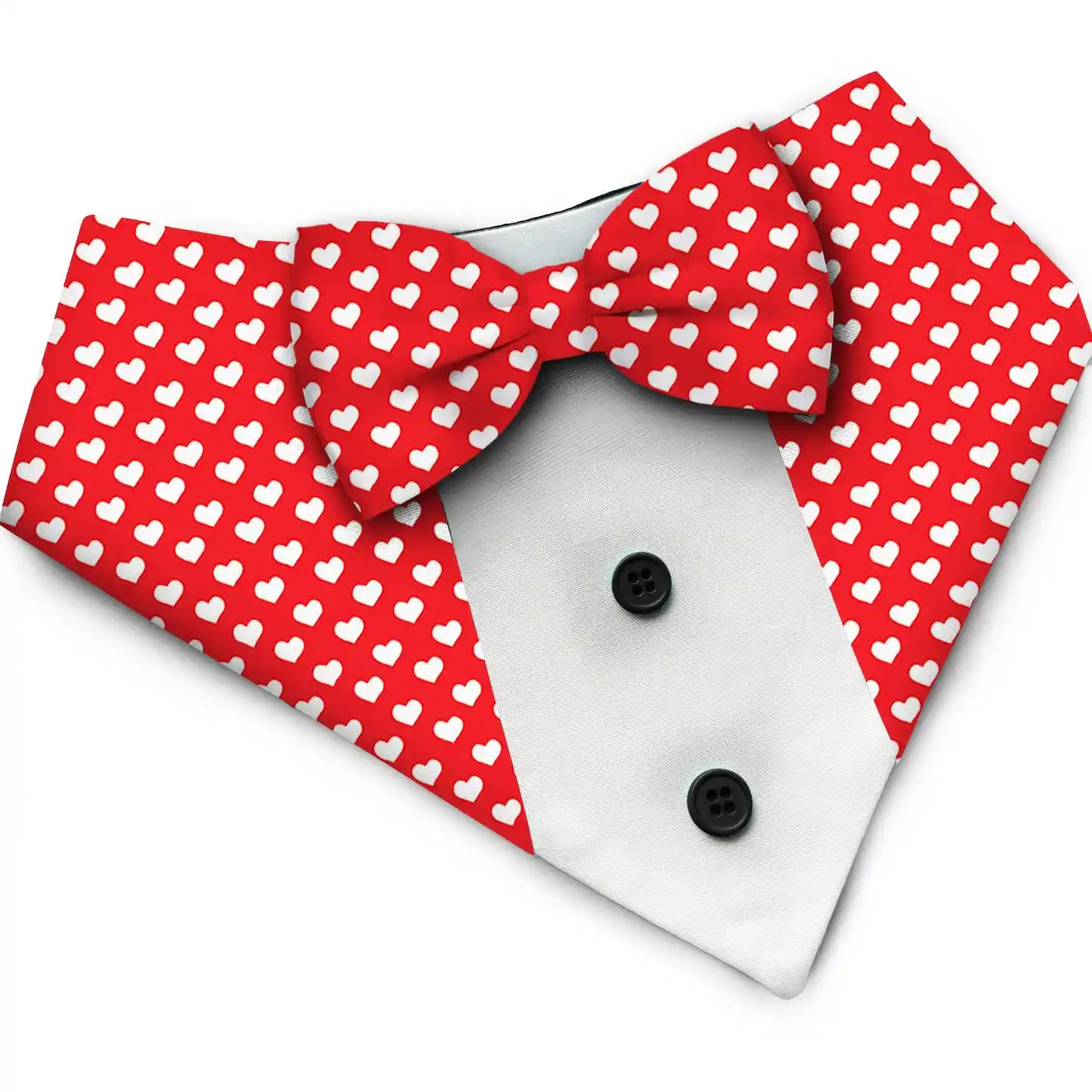 PawsIndia Valentines Edition Sweet Heart Printed Tuxedo for Pets