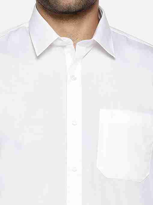 Ramraj Cotton White Shirt for Men
