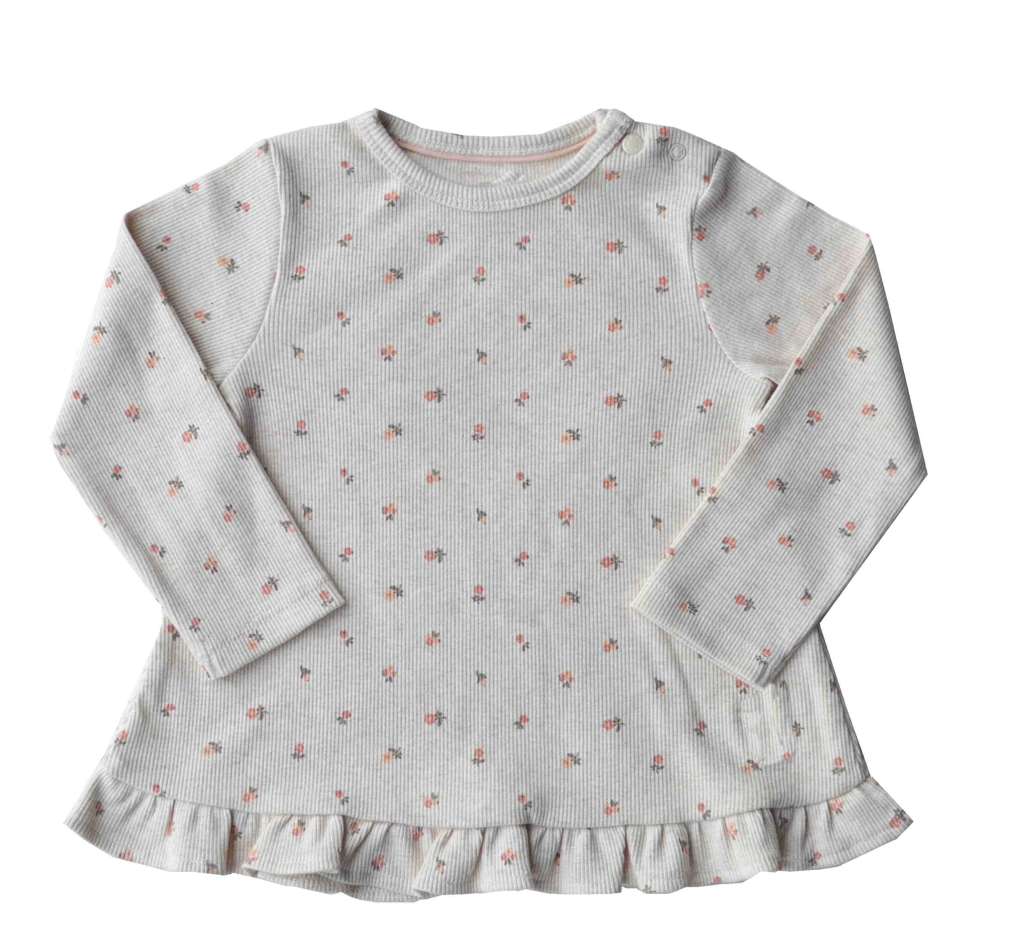 Baby Girls Top with full sleeves;Color-Beige
