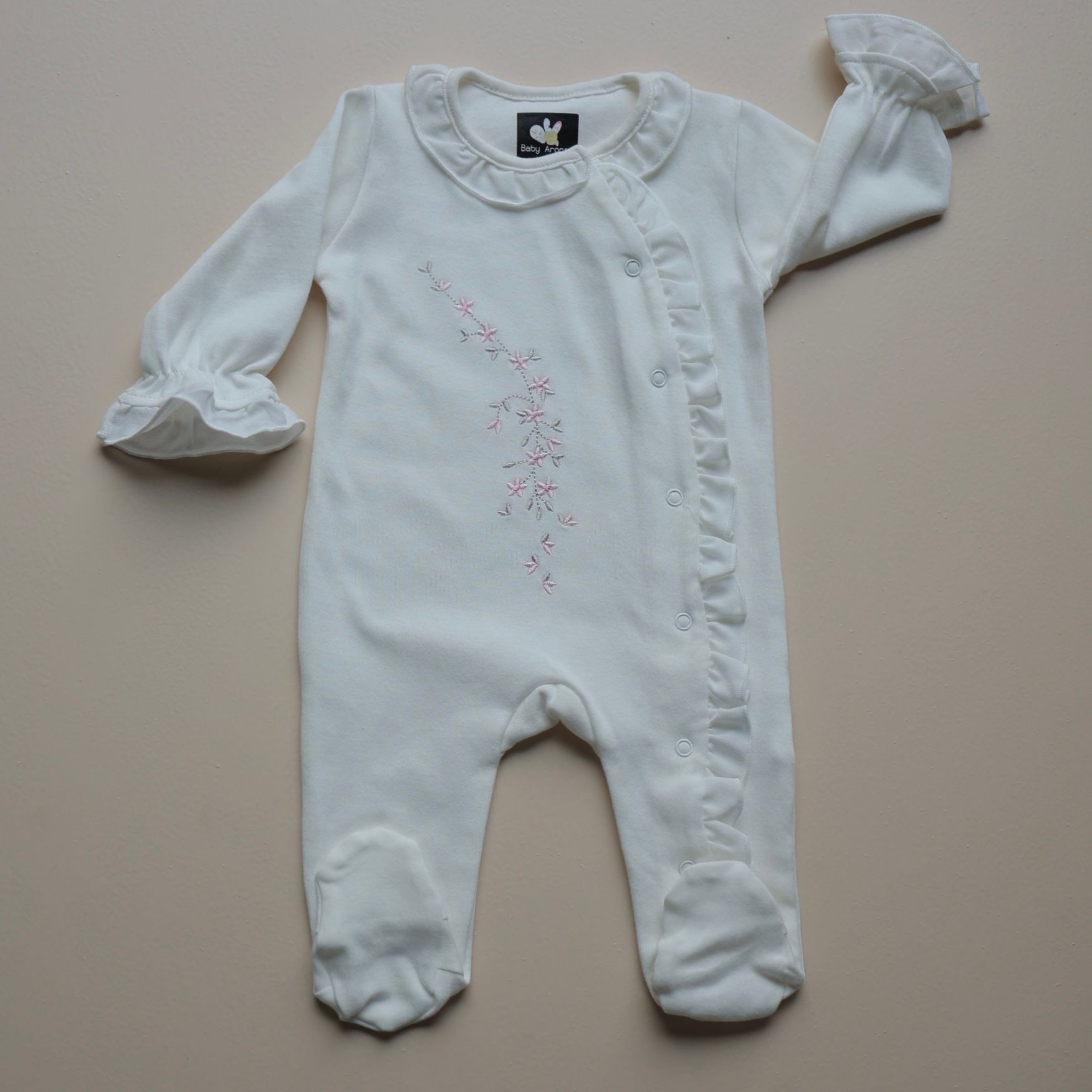 Snow Blossom Baby Romper