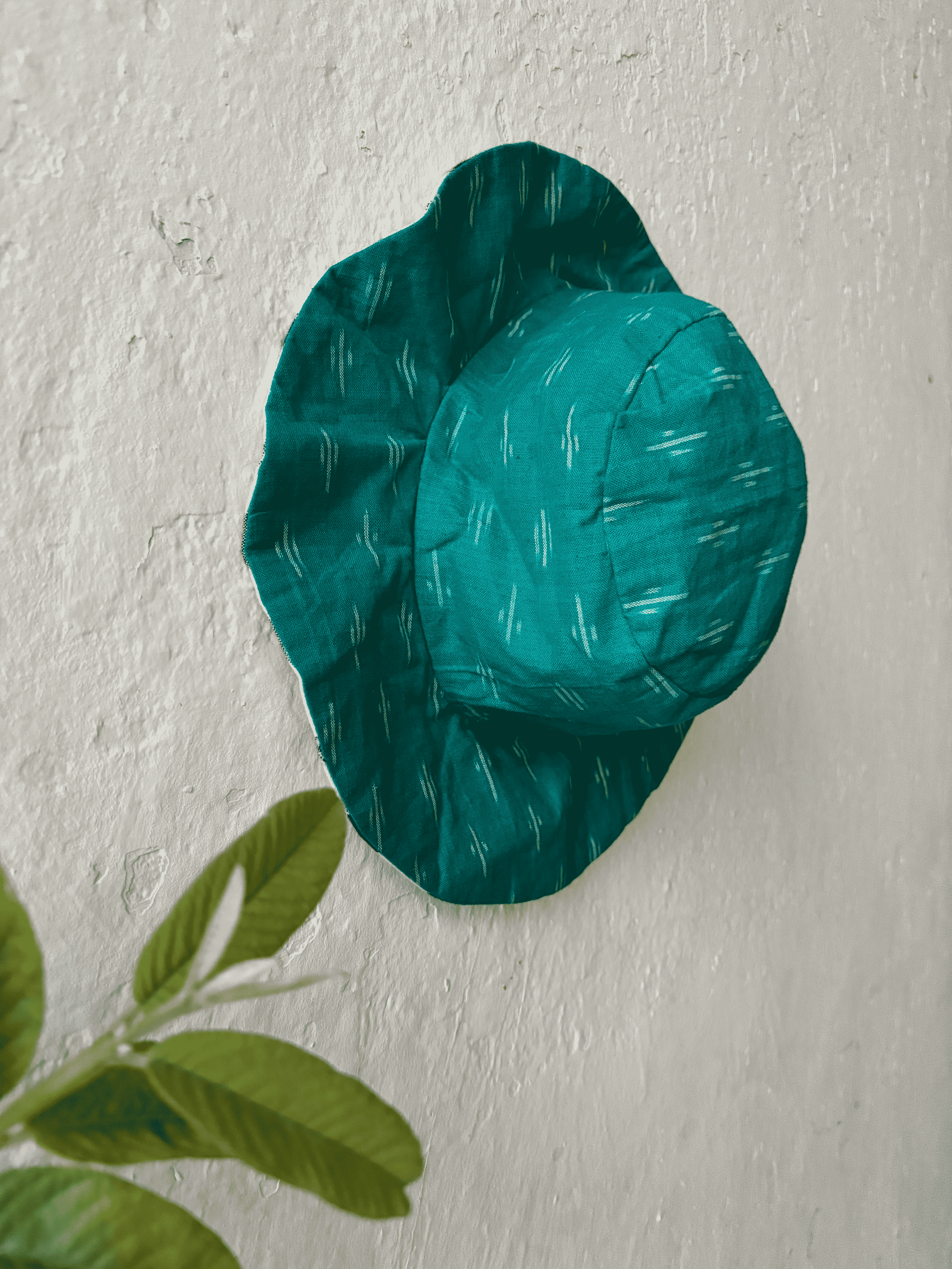 Cotton Green Single Ikat Reversable Hats