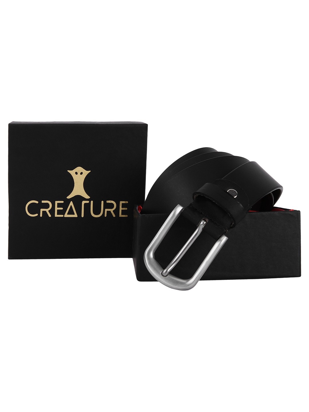 CREATURE | Creature Formal/Casual Black Genuine Leather Belts For Men 3