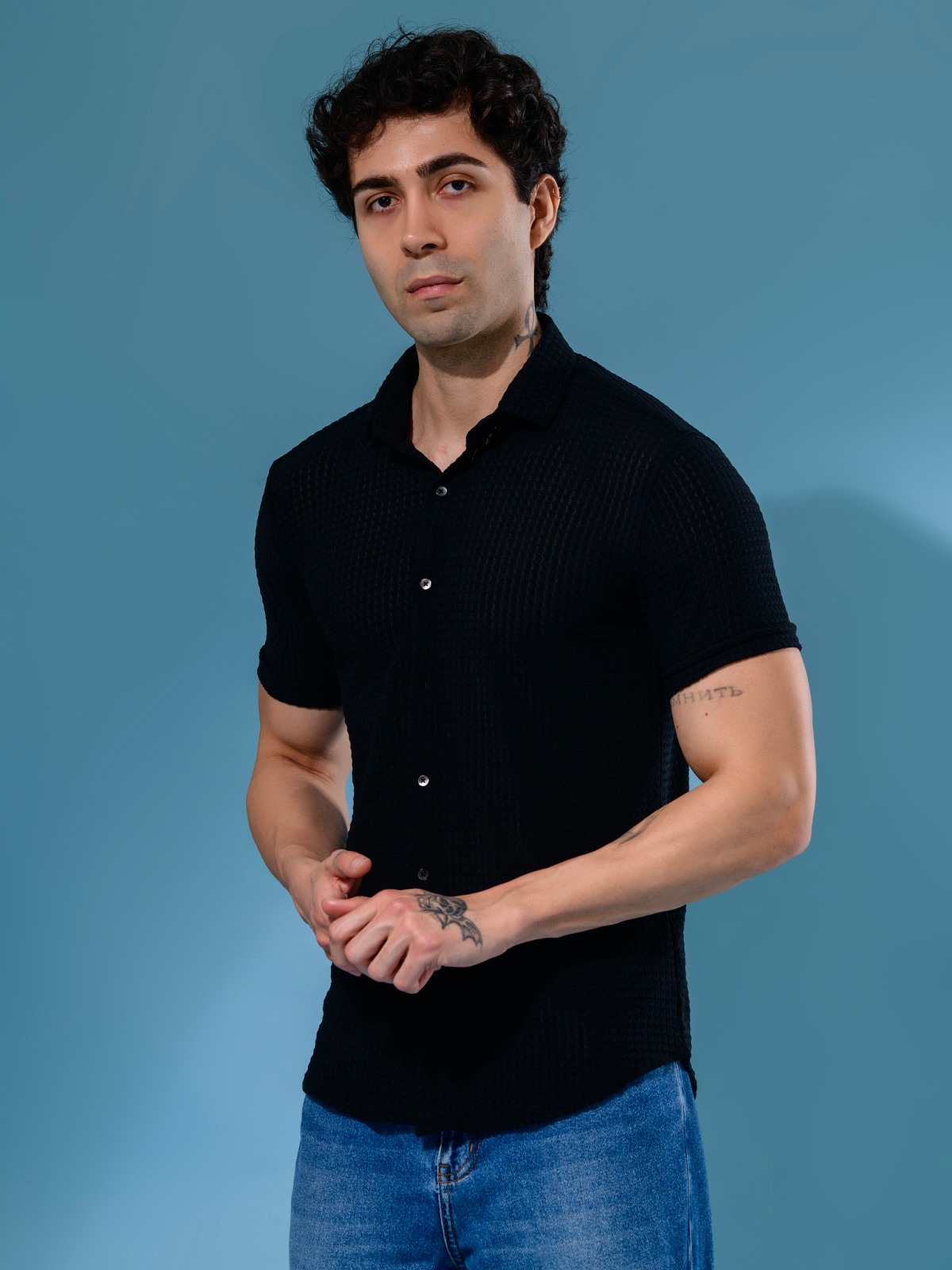 ALBION MENS NEW GARAGE 6 (BLACK) SHIRT
