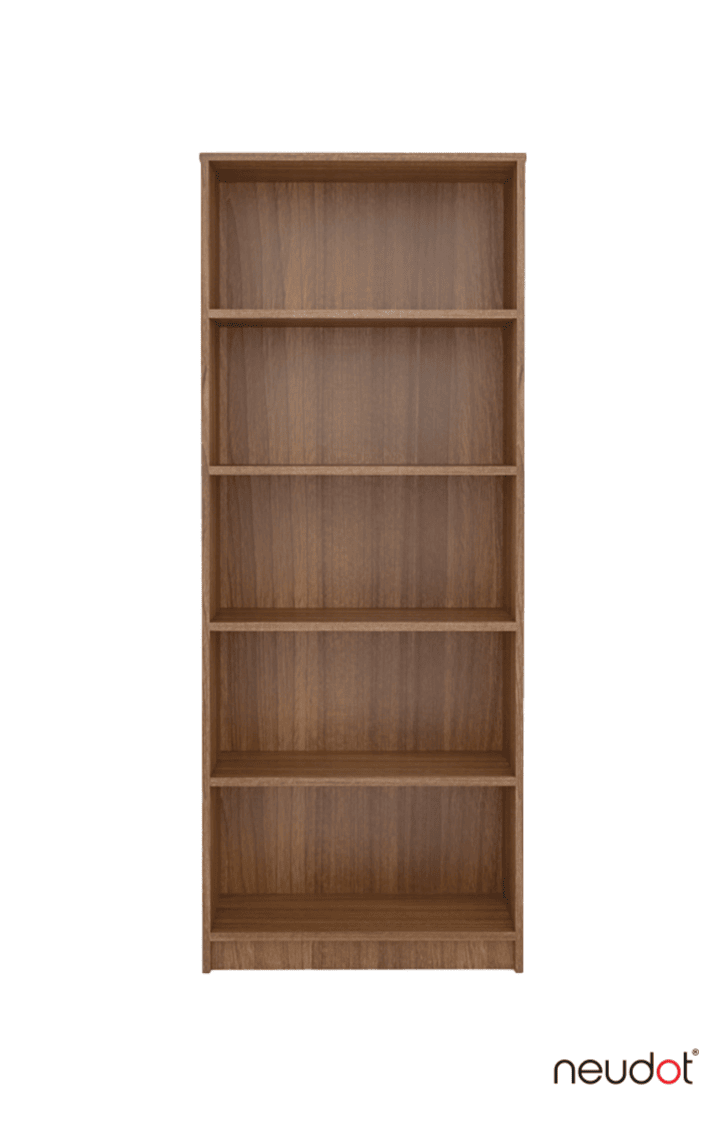 Bravo Engineered Wood Open Book Shelf - Leon Teak