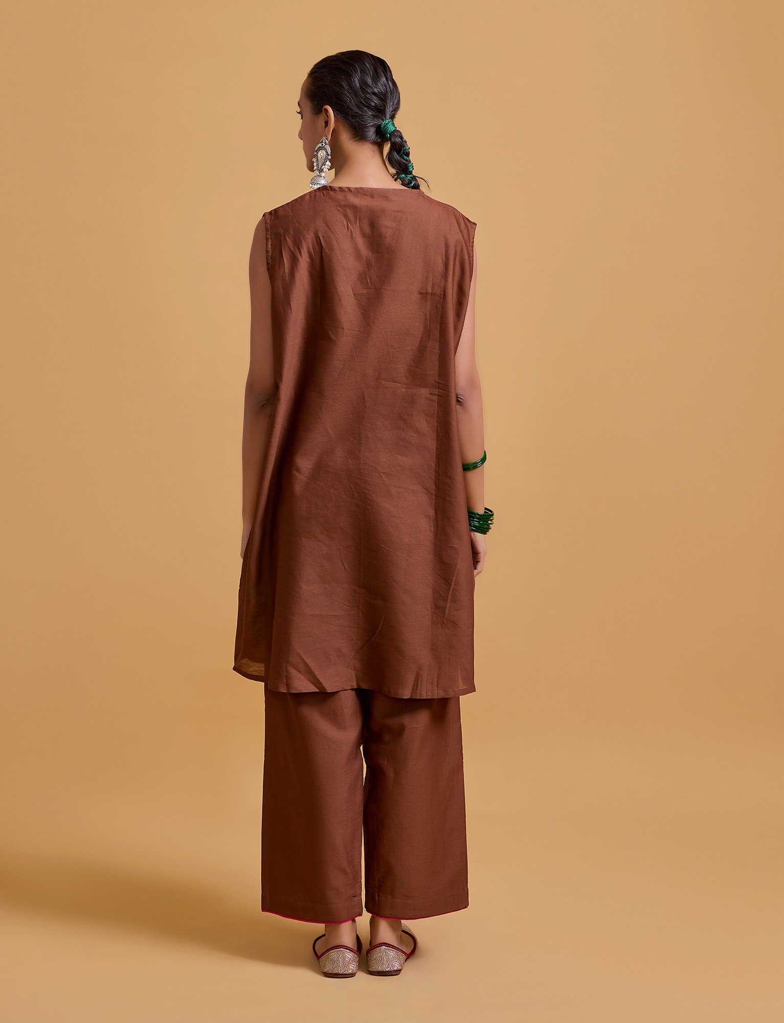 Mithai Brown Coat Set