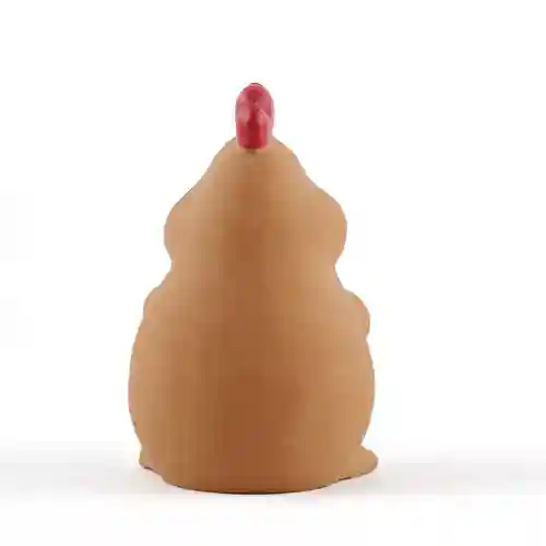 Barkbutler Fofos Latex Bi Rooster Squeaky Toy for Dogs (Brown)