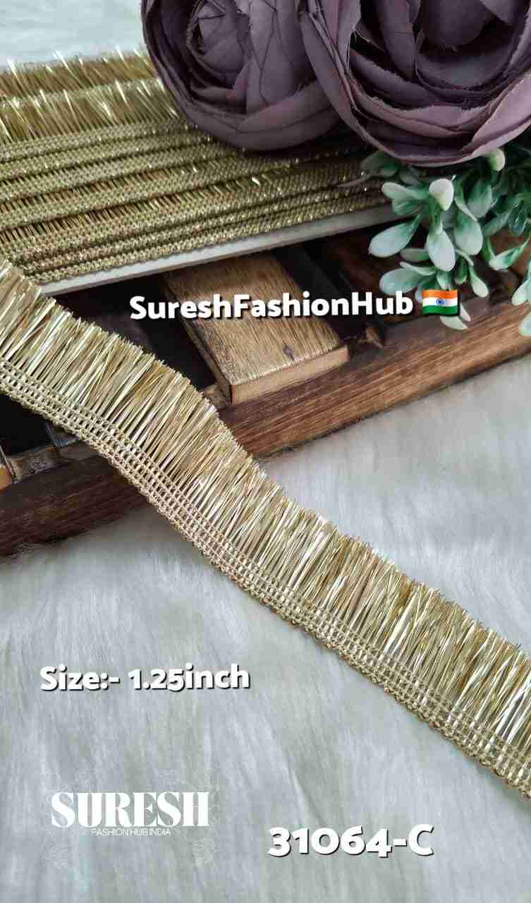 Pearl Badla Fringe Border – 31064-C