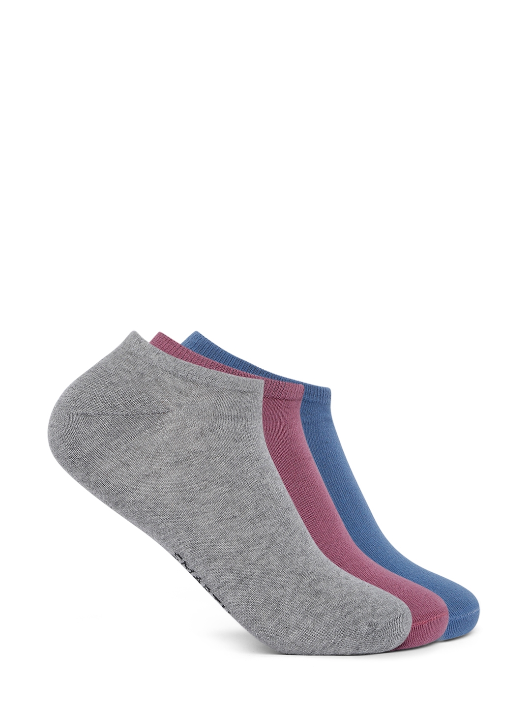 Smarty Pants | Smarty Pants women pack of 3 solid cotton ankle length socks. 0