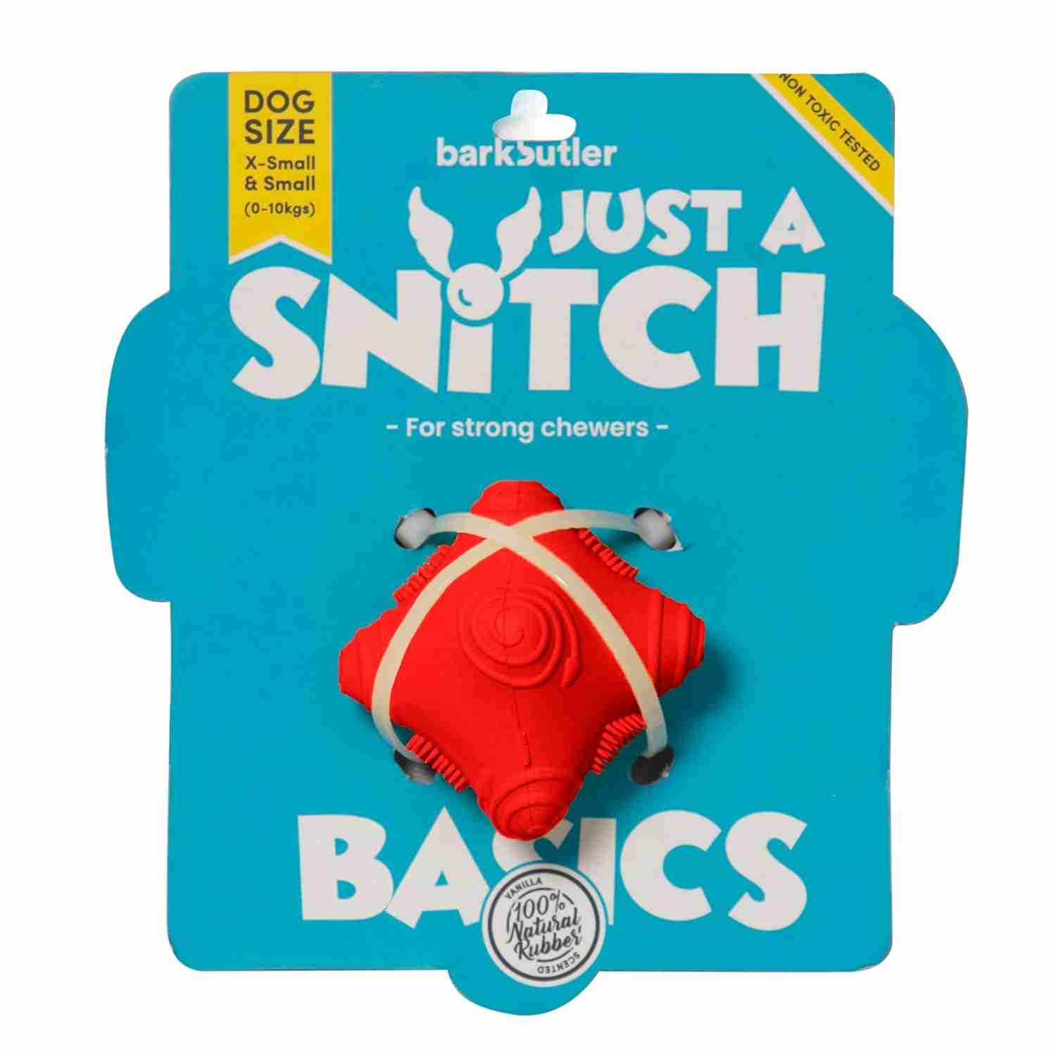 Barkbutler Just A Snitch Red (5x4.5x4.3 cm) Toy for Dogs