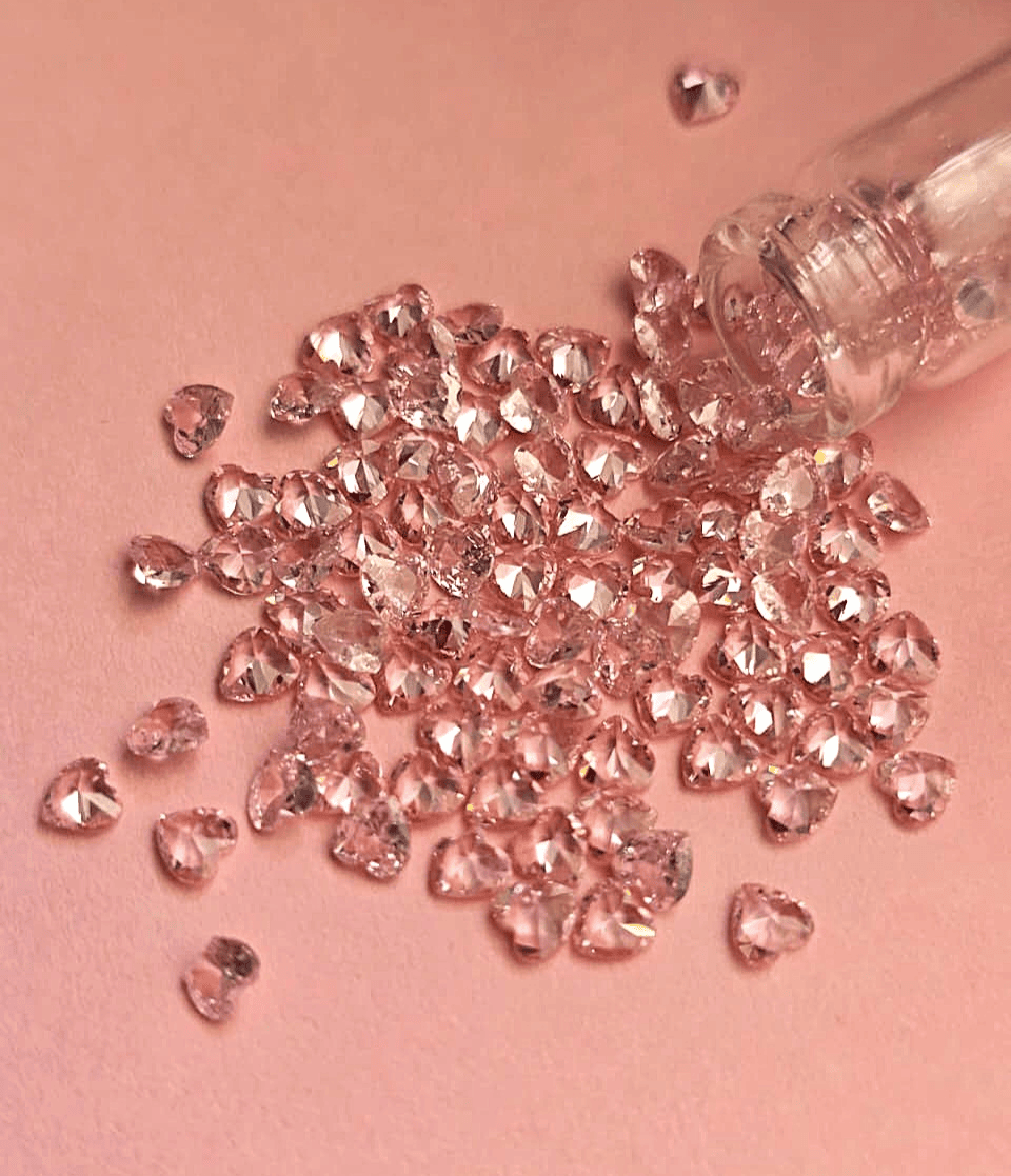 Baby Pink Hearts( 1 gm)