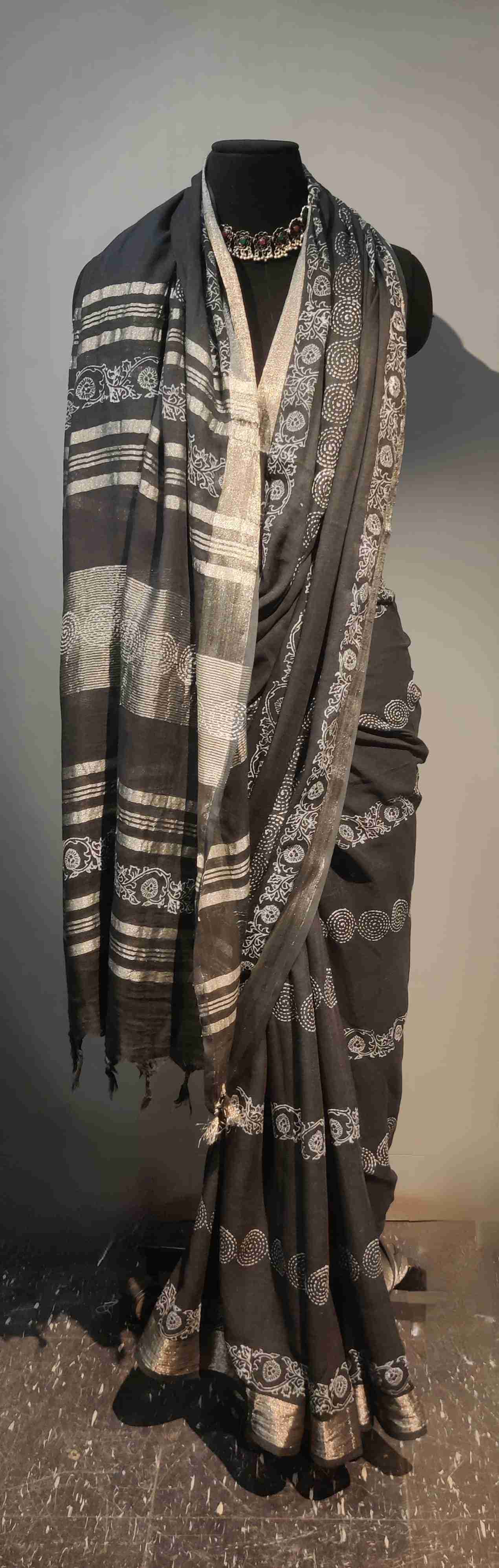 Handpainted Sari