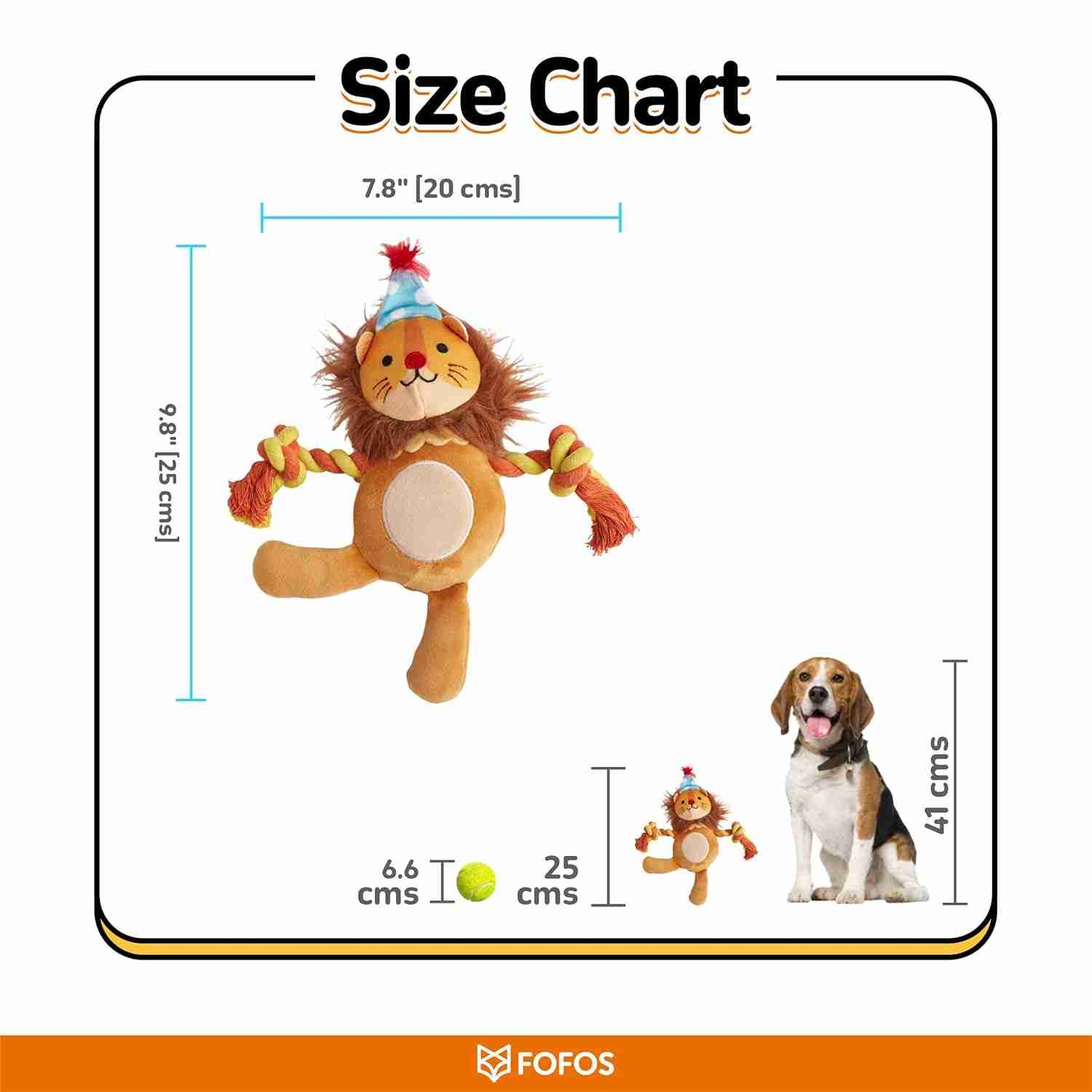 Fofos Fluffy Puppy Toy Lion