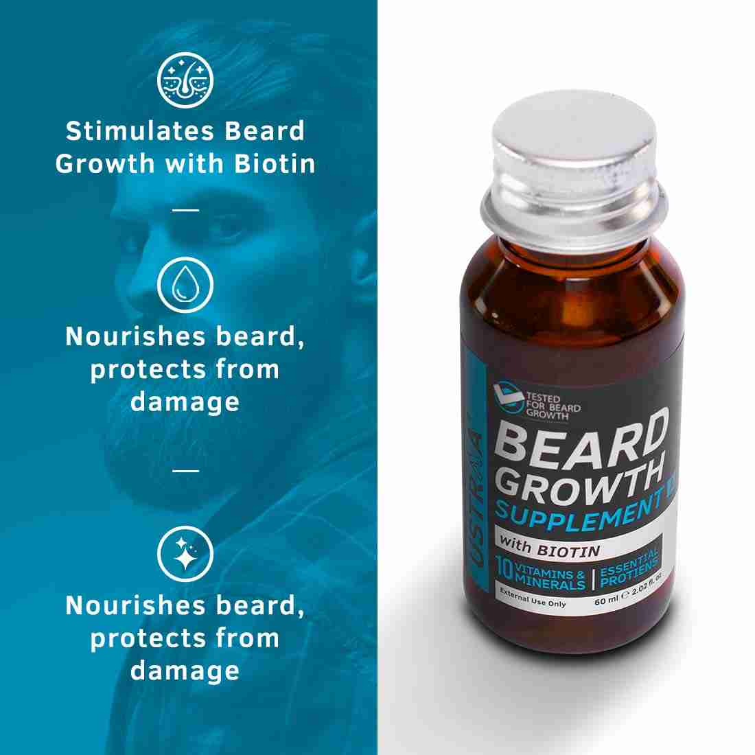 Ustraa Beard growth Supplement-60ml
