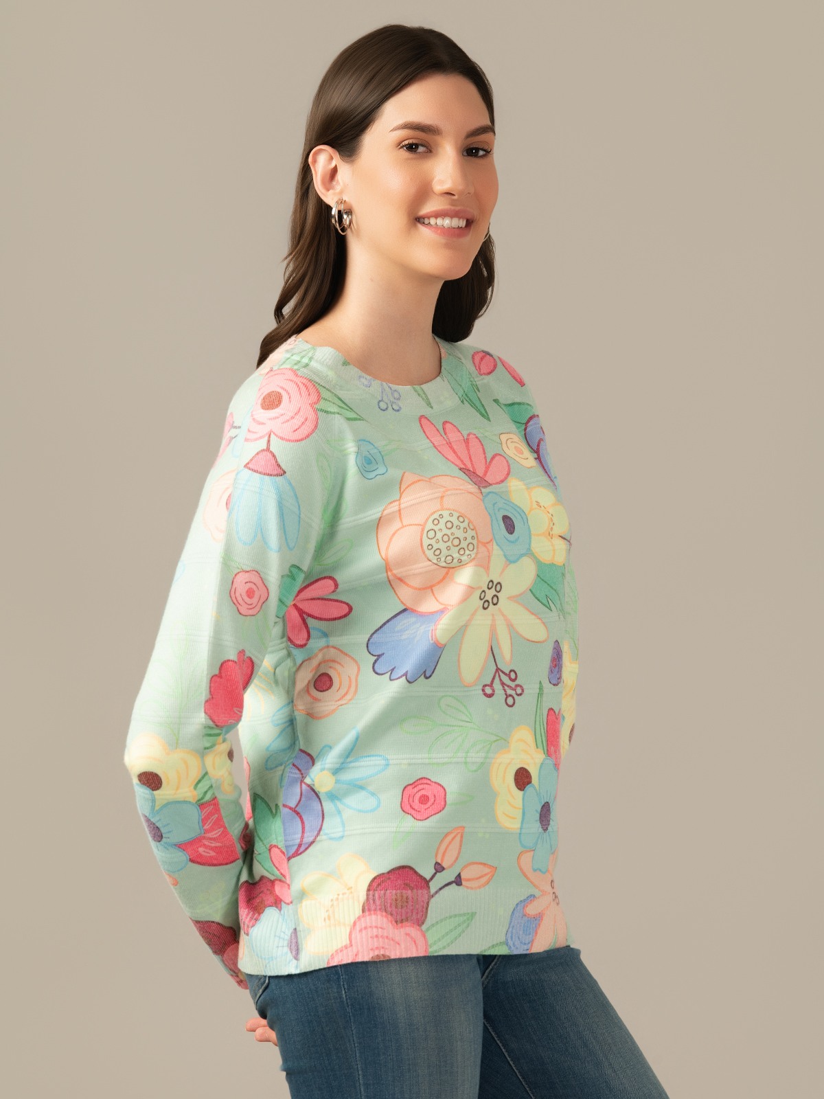 ALBION PREMIUM LADIES GREEN SWEATSHIRT