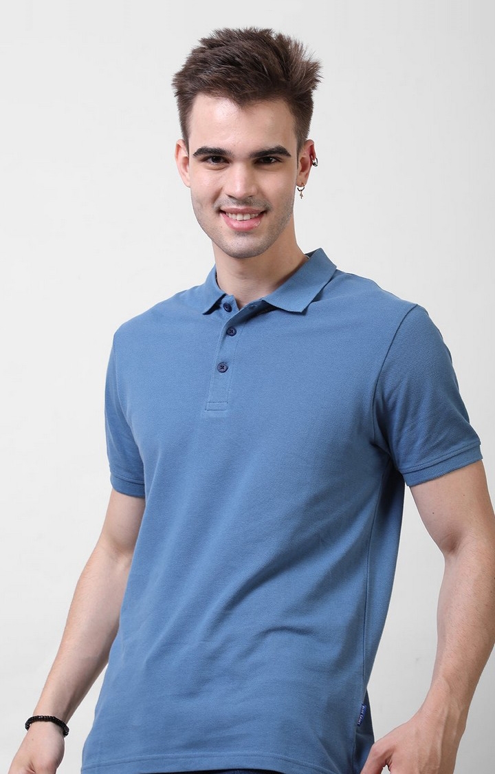 Blue Saint | Blue Saint Basic Muscle Fit Polo Shirt 2