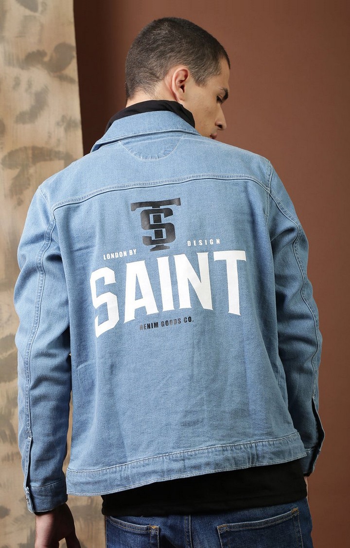 Blue saint overdyed denim sales jacket