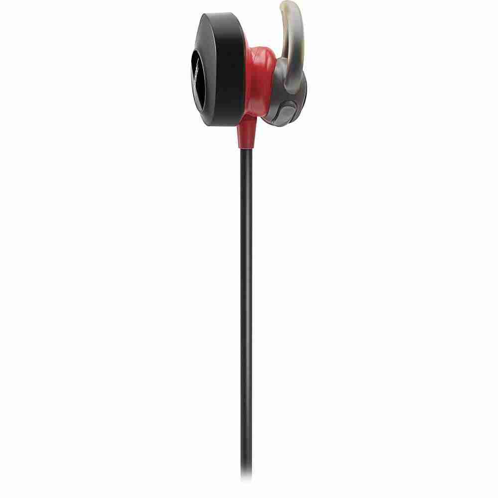 سماعات Bose SoundSport Pulse اللاسلكية داخل الأذن مع مستشعر معدل ضربات القلب باللون الأحمر 4